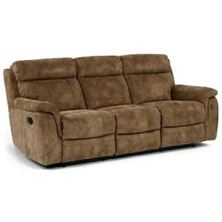 Double Reclining Sofa with Pillow Arms